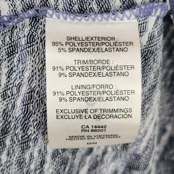 Womens MPG Athletic Sporty Dress Purple Black w/Pockets Knee Length M Racerback - Picture 9 of 11